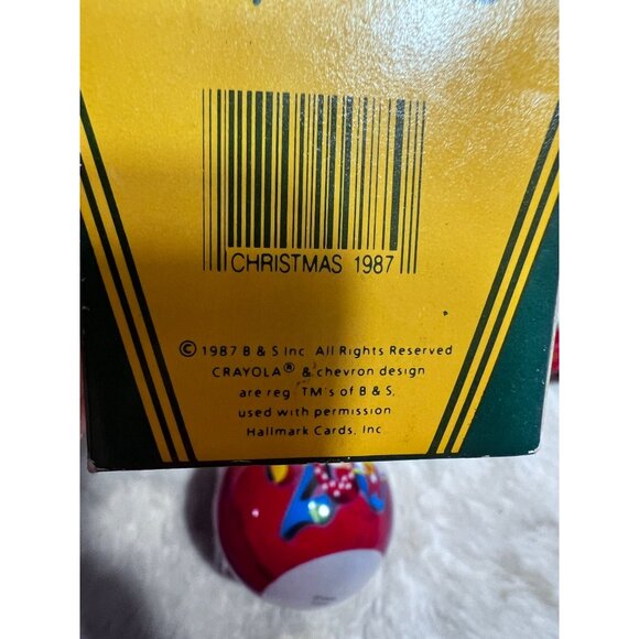 Disney Set Of 6 Christmas Tree Ornaments Featuring Disney & Crayola Hallmark The - Picture 11 of 15
